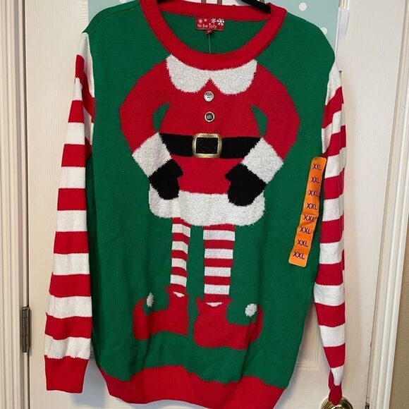 Mrs. Elf Christmas Sweater - Picture 1 of 11